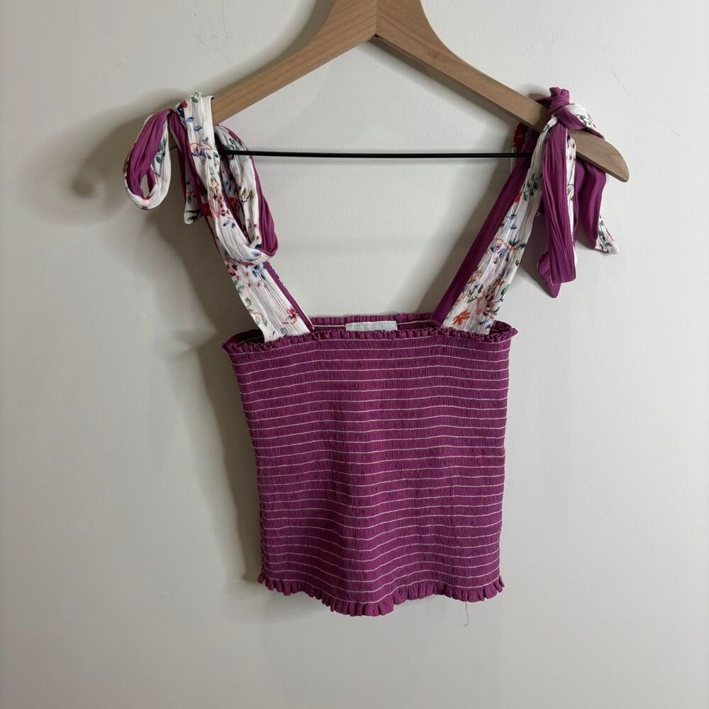 Koche Women's Purple and Pink Crop-top